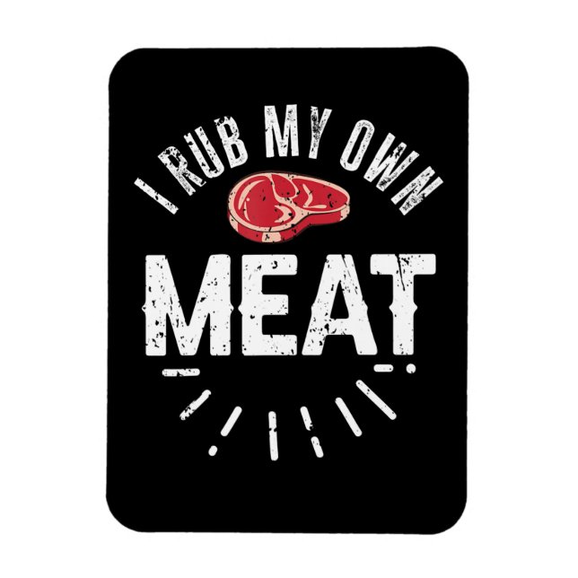 Ímã Piada Engraçado CHURRASCO de Chef Esfregar Minha P (Vertical)