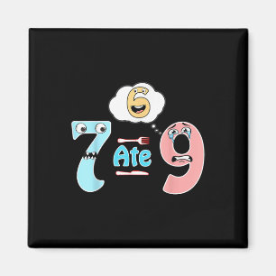 Imã Piada Matemática Engraçada 7 Comeu 9 Cute 67 Meme 