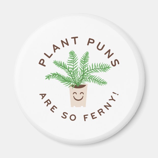 Imã Piadas de Plantas São Tão Samambaia (Frente)