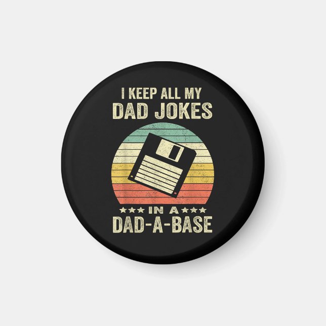 Imã Piadas engraçadas de pai homens na dad-a-Base (Frente)