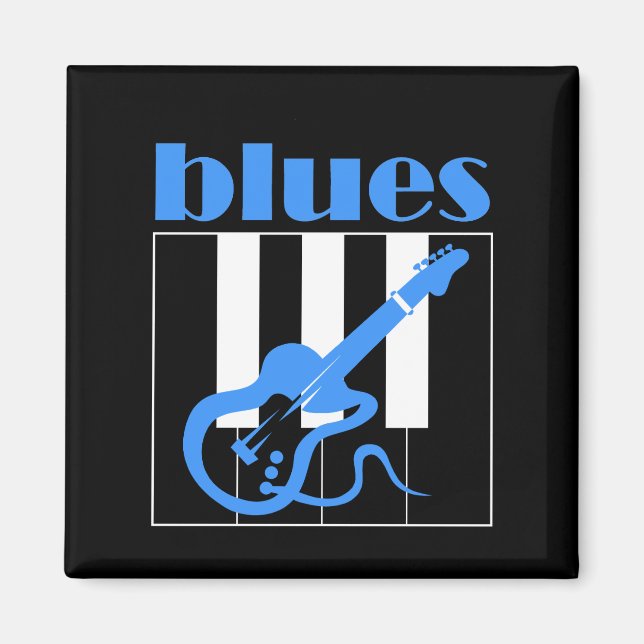 Imã Piano e blues de guitarra (Frente)