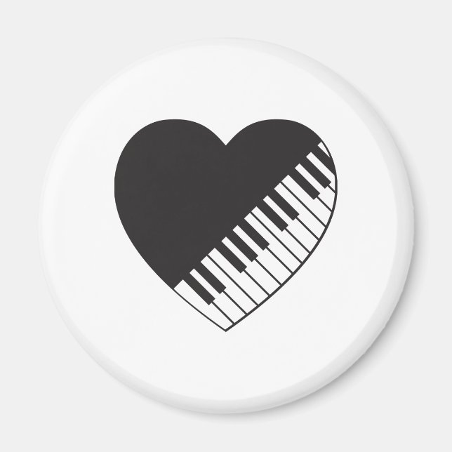 Imã Piano Heart (Frente)