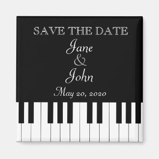 Imã Piano Keyboard Music Casamento Salvar A Data