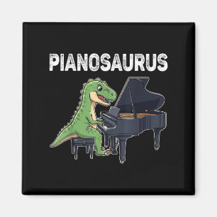 Imã Pianossauro Engraçado Dinossauro Jogando Piano Kid