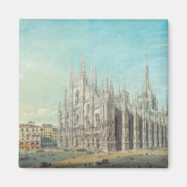 Imã Piazza del Duomo em Milão, por Carlo Bossoli (Frente)