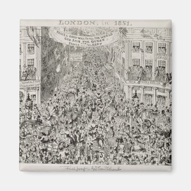 Imã Piccadilly durante a exposição de Excelentes, 1851 (Frente)