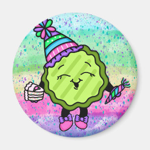 Imã Pickle de aniversário   Chapéu de Aniversário R