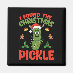Imã Pickle Santa Hat Xmas Lights - Encontrei O Natal