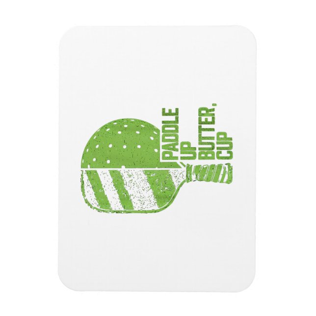 Ímã Pickleball Engraçada Paddle Para Cima Manteiga (Vertical)