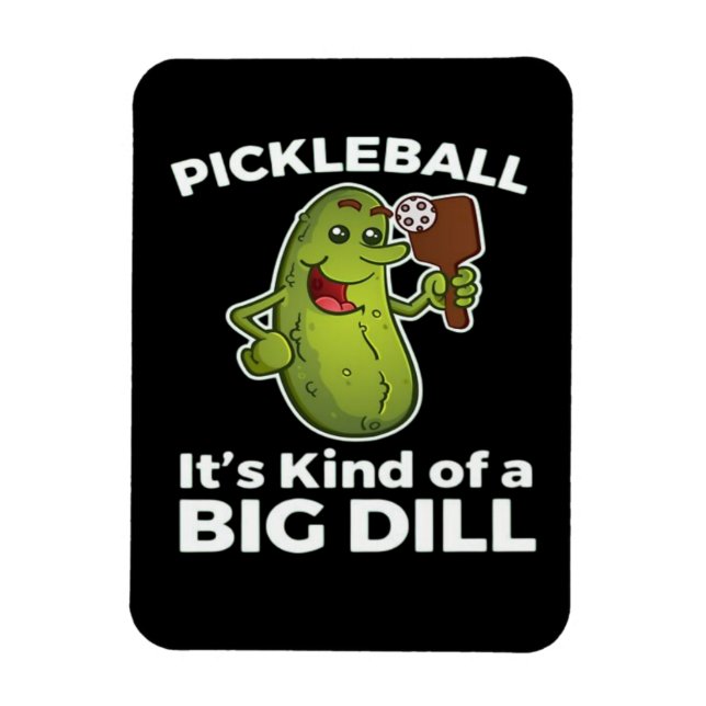 Ímã Pickleball Meio que um Grande Dilema (Vertical)