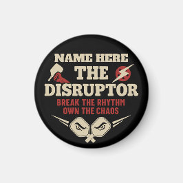 Imã Pickleball Nome Personalizado O Disruptor
