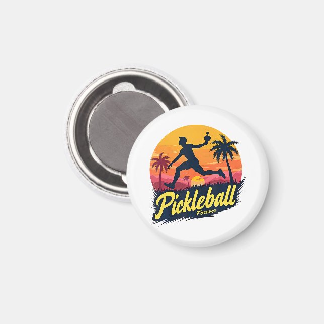 Imã Pickleball Para Sempre Pôr do Sol  (Front/Back)