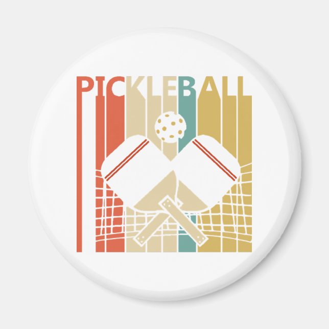 Imã Pickleball Retro Vintage  (Frente)