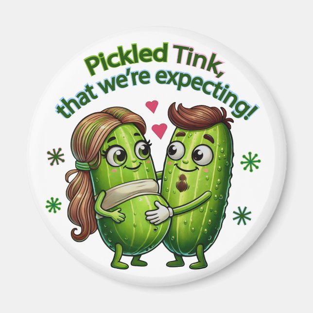 Imã Pickled Tink que estamos esperando Casal picles (Frente)