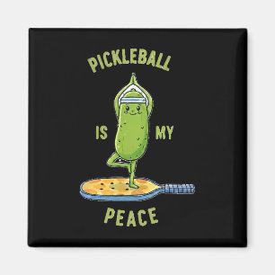 Imã Picklell É Minha Paz Tee Pickle Engraçado Ioga No