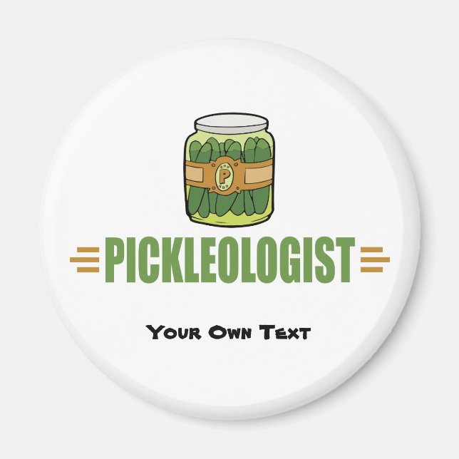 Imã PICKLEOLOGIST Funny Pickles Lovers (Frente)