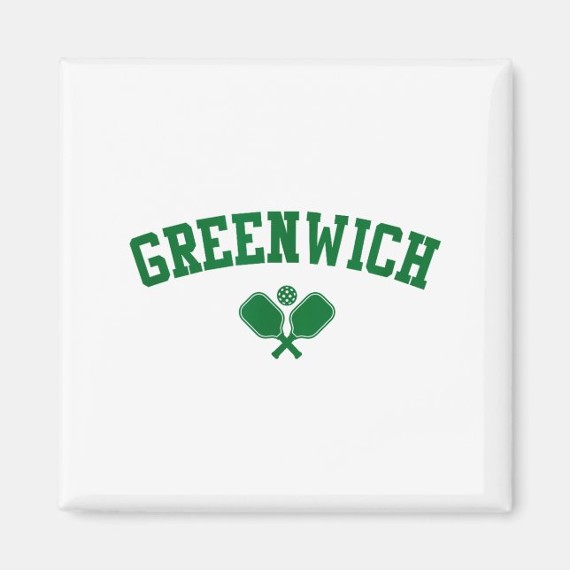 Imã picles de Greenwich verde  (Frente)