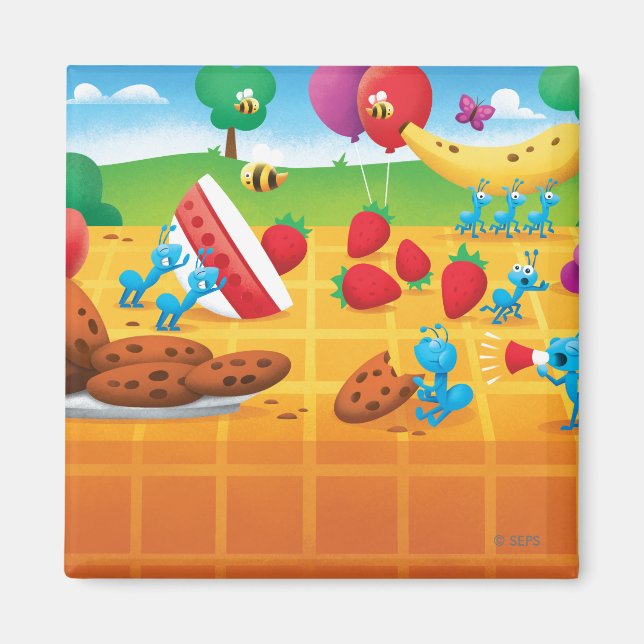 Imã Picnic de verão (Frente)