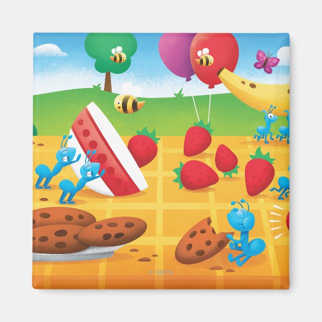 Imã Picnic de verão (Frente)