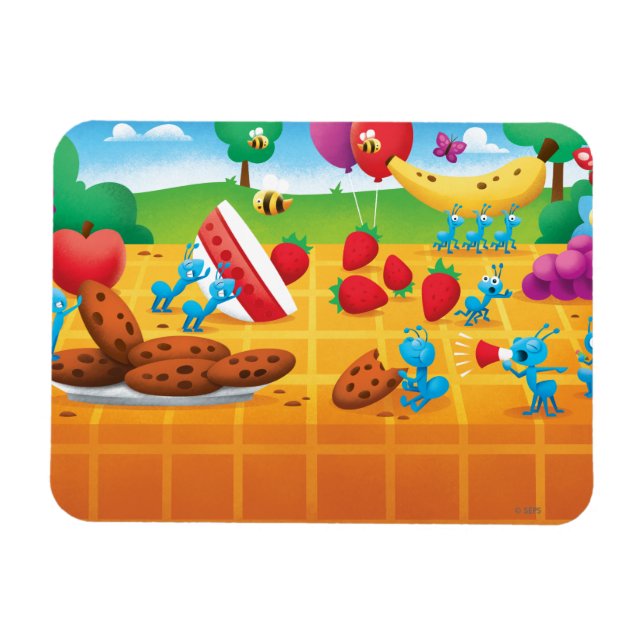 Ímã Picnic de verão (Horizontal)