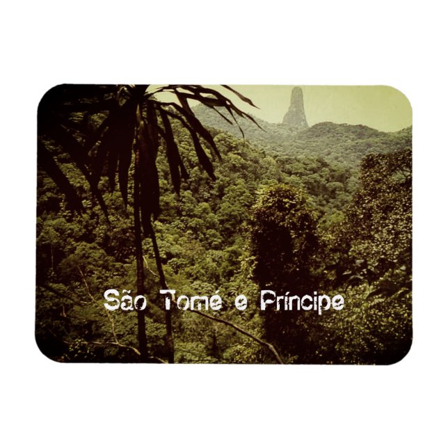 Ímã Pico Cão Grande - São Tomé und Príncipe (Horizontal)