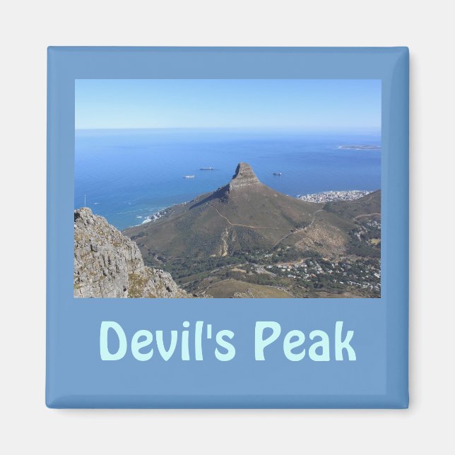 Imã Pico de montanha do diabo, Cidade do Cabo (Frente)
