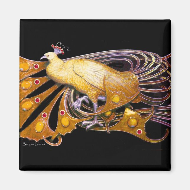 IMÃ PICO ELEGANTE AMARELO, PRETO (Frente)