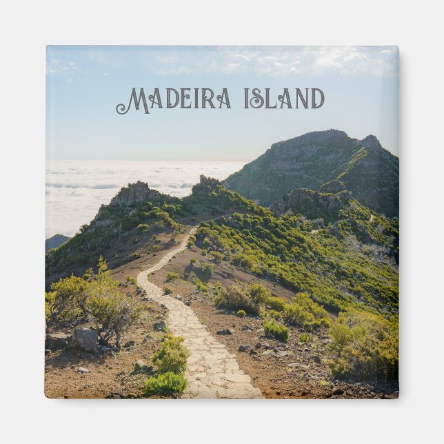 Imã Pico Ruivo hike landscape, Madeira travel (Frente)