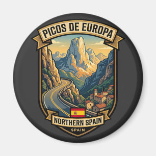 Imã Picos de Europa Rota Montanhosa Espanha