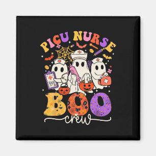 Imã Picu Boo Crew Enfermeira Engraçada Fantasma Hallow