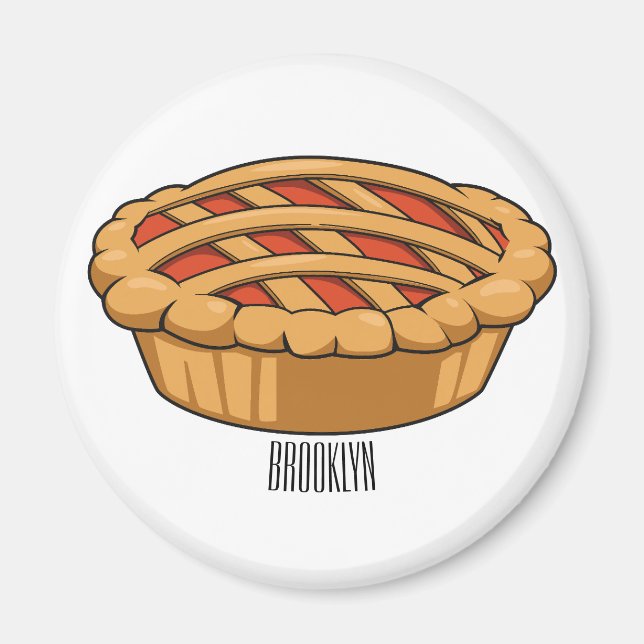 Imã Pie cartoon illustration (Frente)