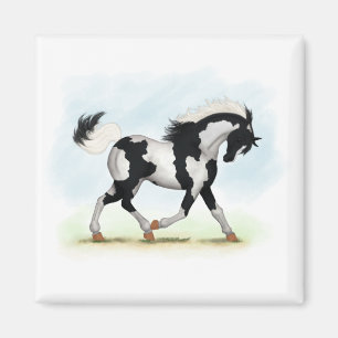 Imã Piebald Overo Cavalo
