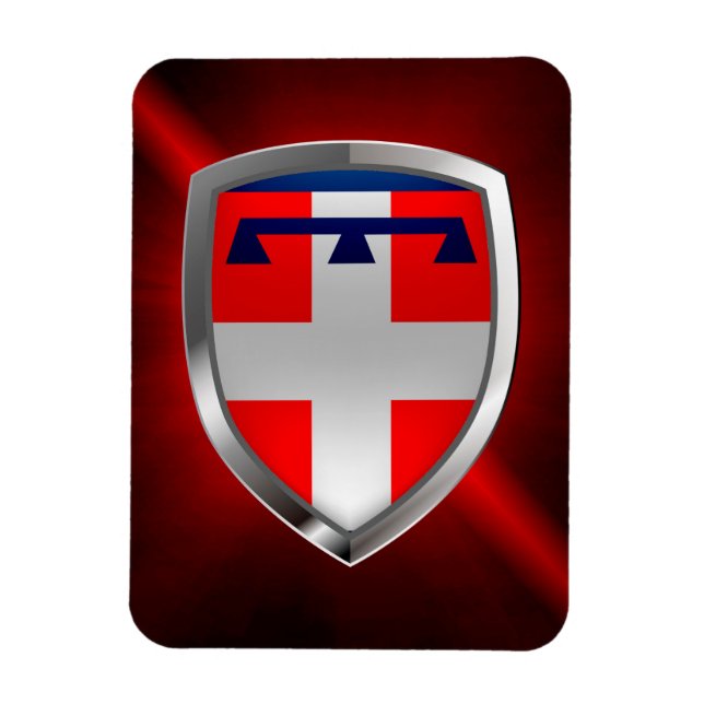 Ímã Piemonte - Emblema Metálico (Vertical)