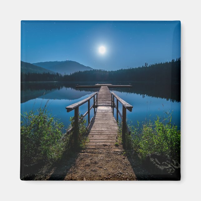 Imã Píer à noite sob lua cheia (Frente)