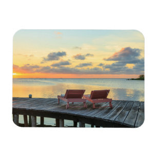 Ímã Pier com vista para o oceano, Belize