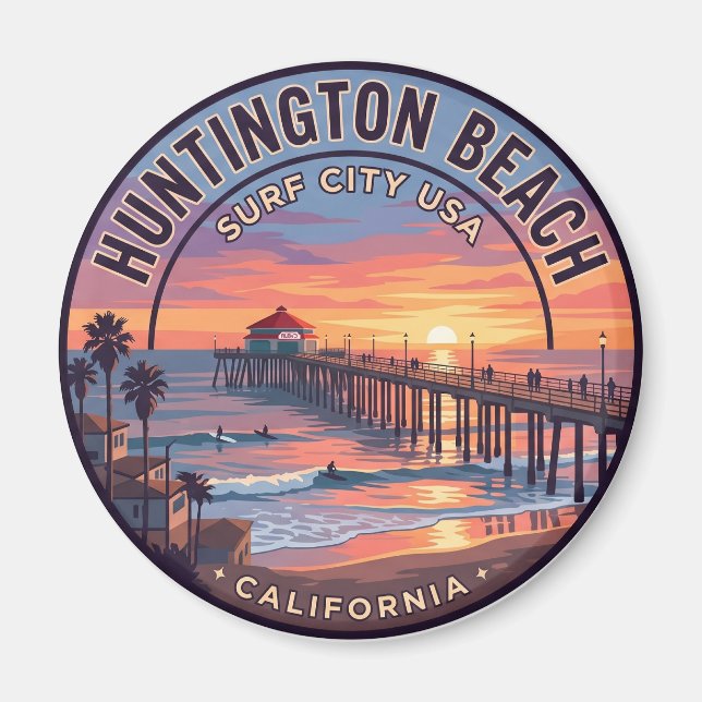 Imã Pier de Huntington Beach EUA (Frente)