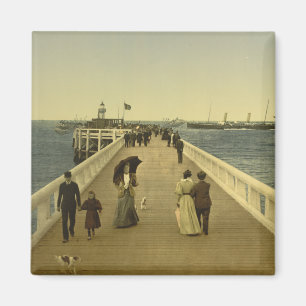 Imã Pier em Ostende, Flandres Ocidental, Bélgica