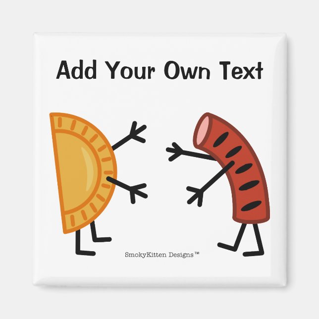 Imã Pierogi & Kielbasa - Personalizável (Frente)