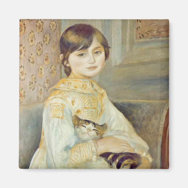 Imã Pierre A Renoir | Julie Manet com Cat (Frente)