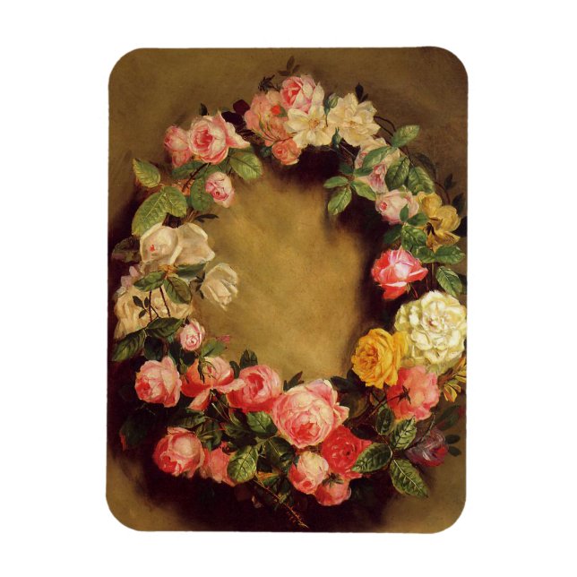 Ímã Pierre-Auguste Renoir - Coroa de Rosas (Vertical)