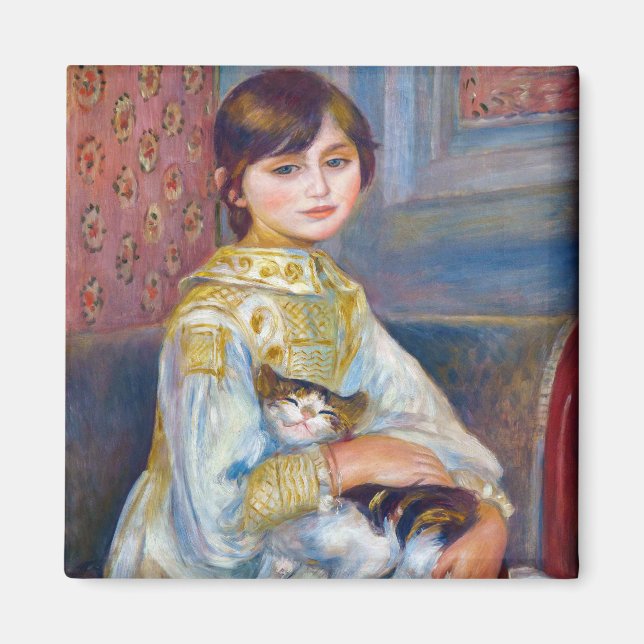 Imã Pierre-Auguste Renoir - Criança com Gato (Frente)
