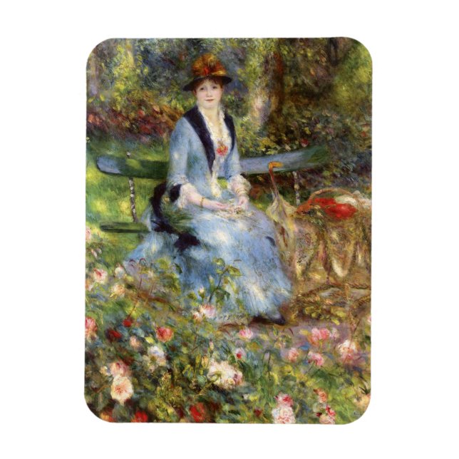 Ímã Pierre-Auguste Renoir - Dans les Rosa (Vertical)