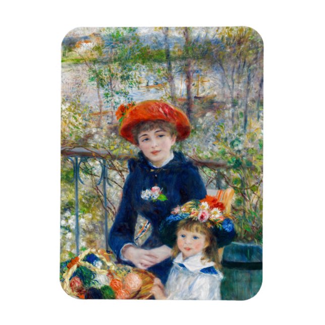 Ímã Pierre-Auguste Renoir - Duas irmãs no Terrace (Vertical)