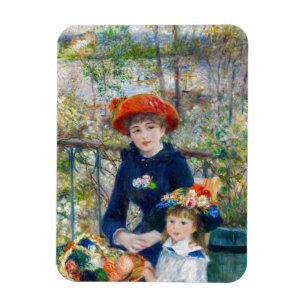 Ímã Pierre-Auguste Renoir - Duas irmãs no terraço