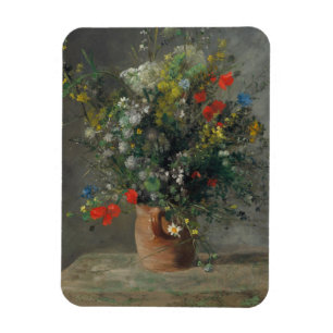 Ímã Pierre-Auguste Renoir - Flores em um Vaso 1866