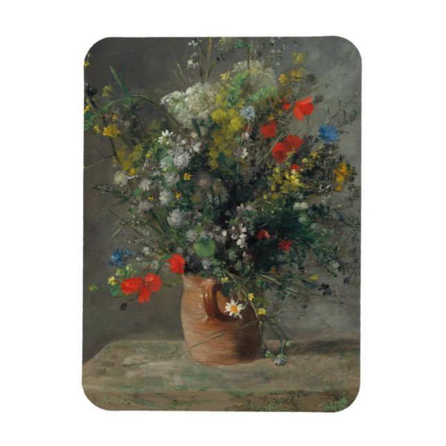 Ímã Pierre-Auguste Renoir - Flores num Vase 1866 (Vertical)