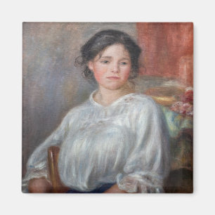 Imã Pierre-Auguste Renoir - Jovem Mulher Sentada