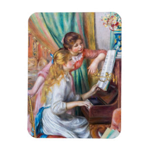 Ímã Pierre Auguste Renoir - Jovens Meninas no Piano