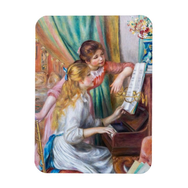 Ímã Pierre Auguste Renoir - Jovens Meninas no Piano (Vertical)