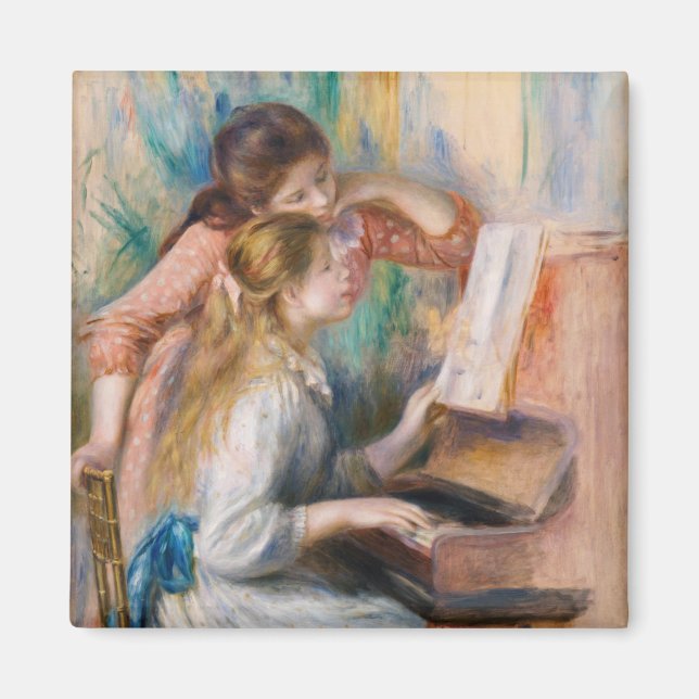 Imã Pierre Auguste Renoir - Jovens Meninas no Piano (Frente)